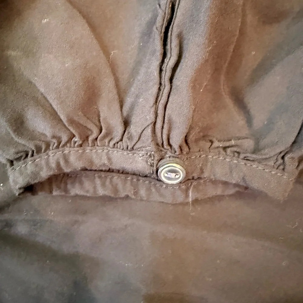 Old Navy 1XL Plus BLK Blouse‎ Work Wear Boho Lightweight Flowy